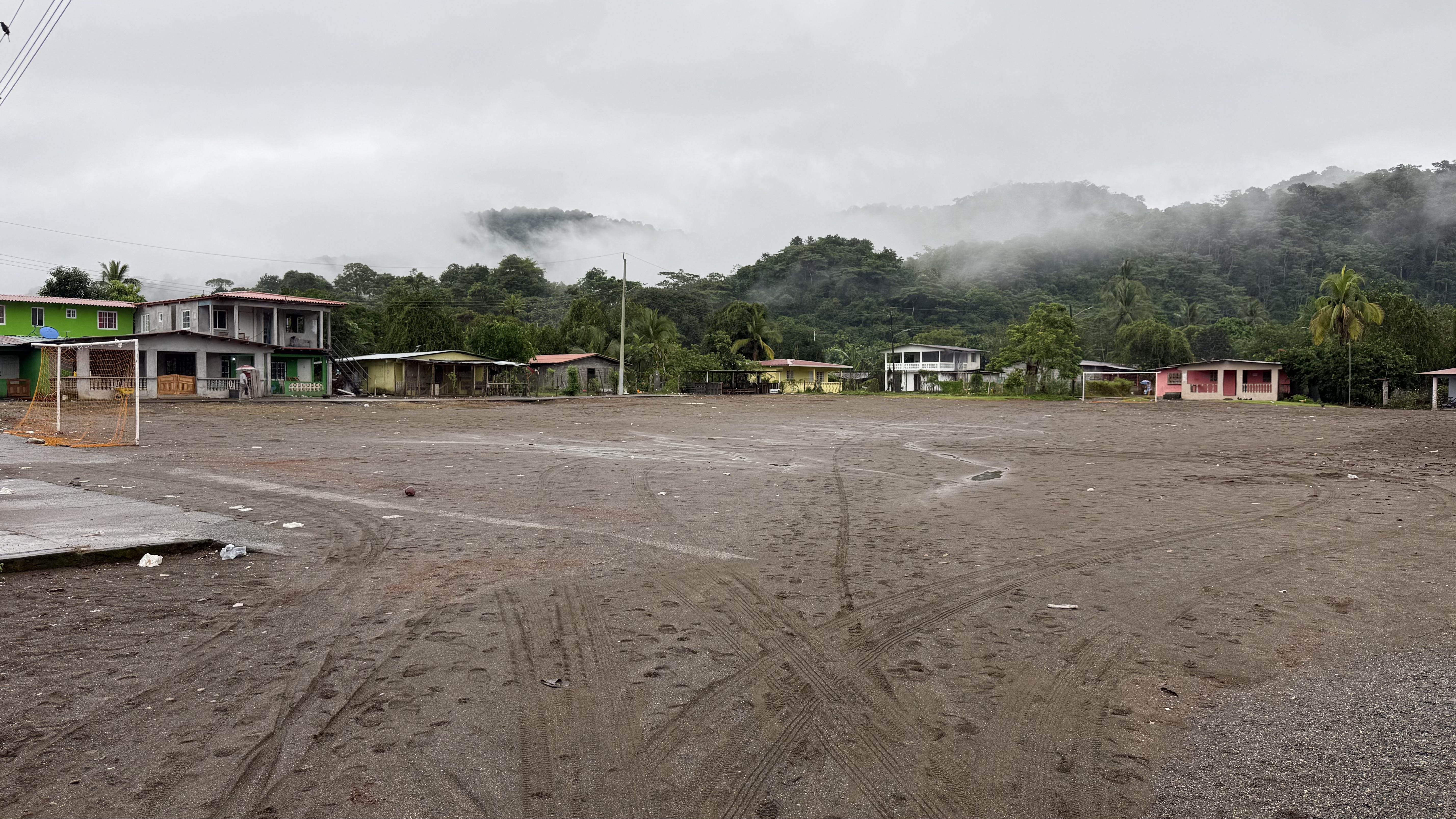 Piñas Bay soccer field before improvements