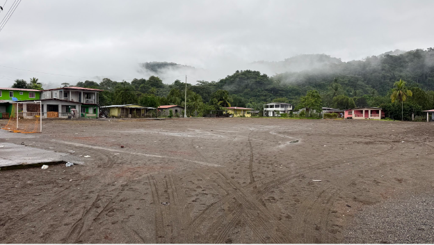 Existing community field in Piñas Bay Panama